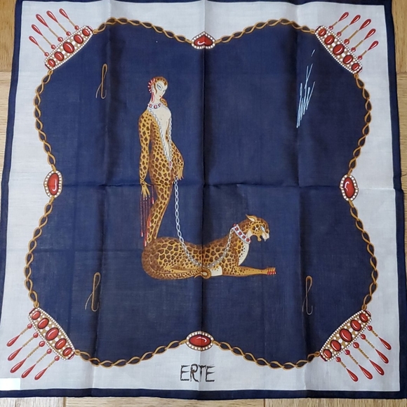 Erte Scarf [letter L] - Picture 2 of 8